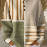 Hedda | Jersey patchwork in green and mustard yellow