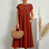 Charlotte ™ — Flowing Midi Dress with Timeless Elegance