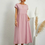 Charlotte ™ — Flowing Midi Dress with Timeless Elegance