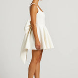 EIRLYS | SQUARE-NECK MINI DRESS WITH BACK BOW