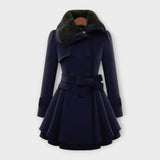 Emma - Elegant Coat with Faux Fur