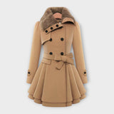 Emma - Elegant Coat with Faux Fur