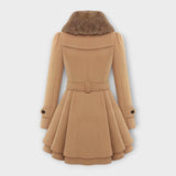 Emma - Elegant Coat with Faux Fur