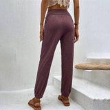 Casual Solid Colour Trousers