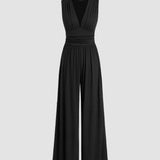 CHARITY – Chic Sleeveless Wide-Leg Jumpsuit