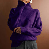 Casual Knit Pullover in Solid Colour