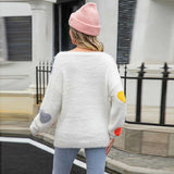 Heart Pattern Knit Jumper