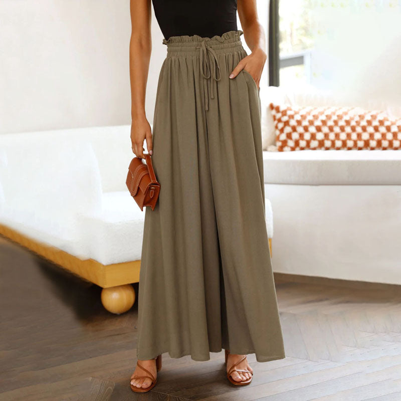 Casual Wide-Leg Trousers