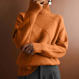 Casual Knit Pullover in Solid Colour