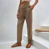 Casual Solid Colour Trousers