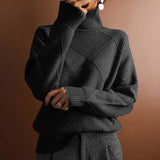 Casual Knit Pullover in Solid Colour