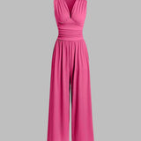 CHARITY – Chic Sleeveless Wide-Leg Jumpsuit