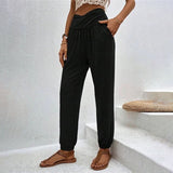 Casual Solid Colour Trousers