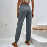 Casual Solid Colour Trousers
