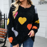 Heart Pattern Knit Jumper