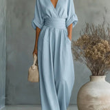 Victoria | Effortless V-Neck Jumpsuit