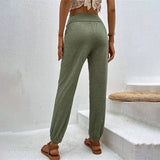 Casual Solid Colour Trousers