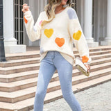 Heart Pattern Knit Jumper