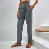 Casual Solid Colour Trousers