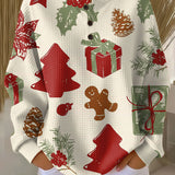 Thea | Christmas Jumper with Christmas Trees and Gifts