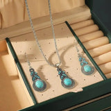 Priscilla™ - Vintage Set in Turquoise