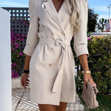 MARCELLINE | ELEGANT PRINTED COLLAR MIDI DRESS