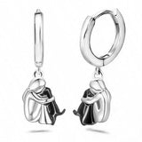 SELENO | DOG ICON EARRINGS (ROUND CLOSURE)