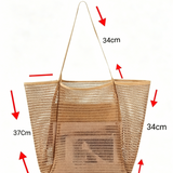 Boho Large Capacity Mesh Beach Tote Bag