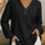 Wilma | Plain Jersey with V-Neck