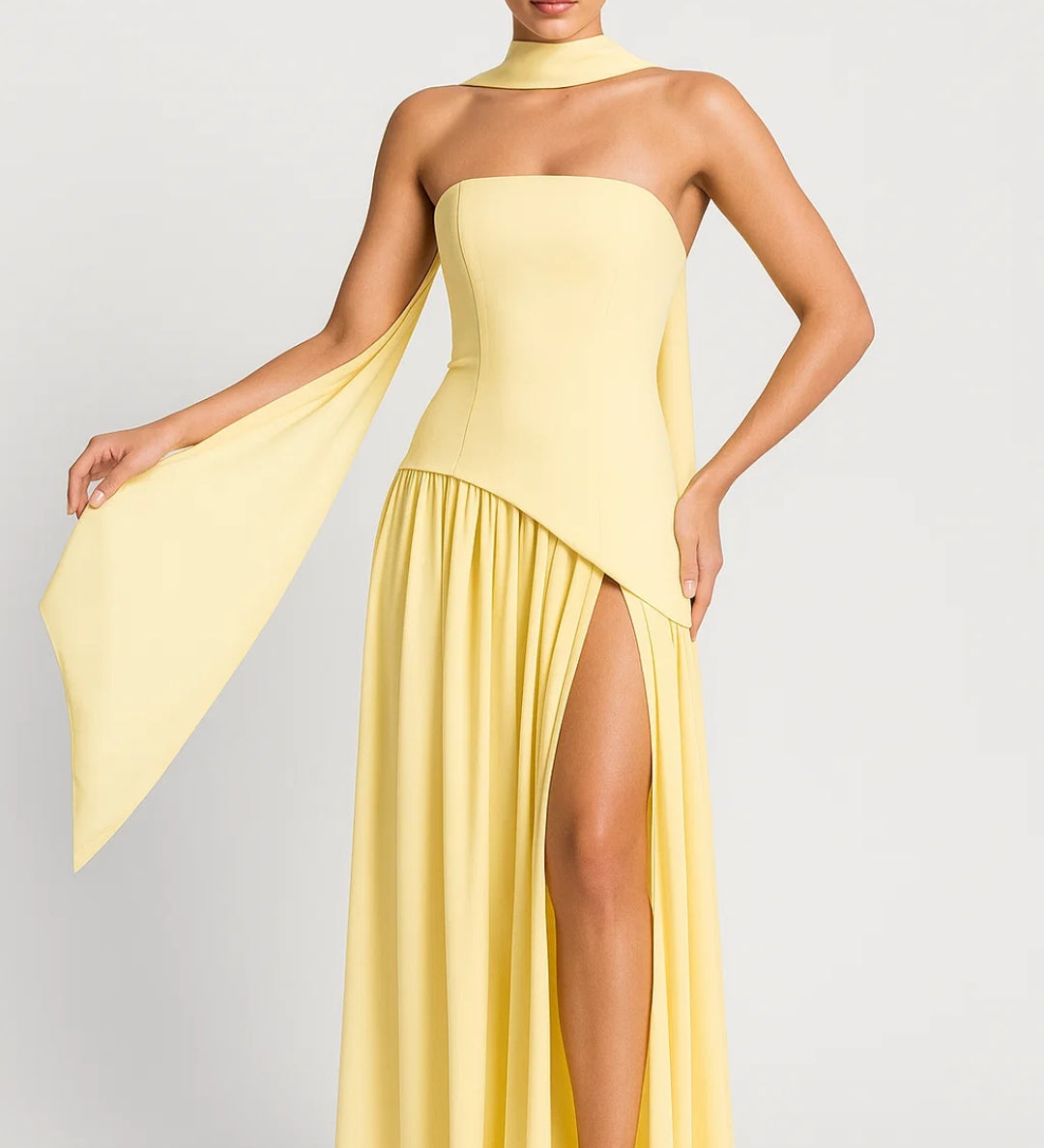THESSALY | LIGHTWEIGHT V-NECK MIDI DRESS