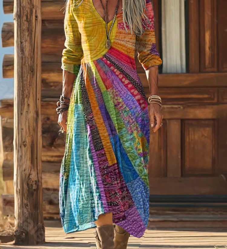 Luna | Boho dress with a summer design