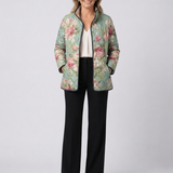 OLIVIA | Quilted Jacket with Light Vintage Roses