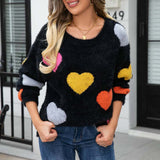Heart Pattern Knit Jumper