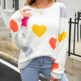 Heart Pattern Knit Jumper