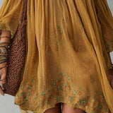 Daffodil | Mini Floral Dress Yellow, Off-Shoulder