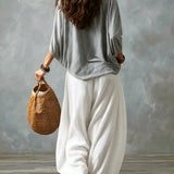 Off-Shoulder Top & Lantern Trousers Set