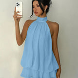 Plume | Mini Lightweight and Flowing Dress with Layers