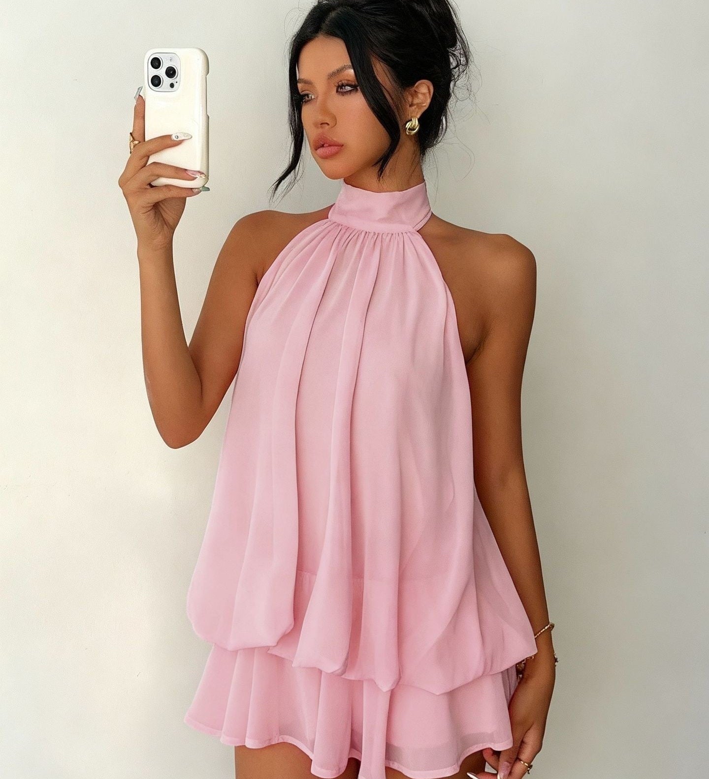 Plume | Mini Lightweight and Flowing Dress with Layers