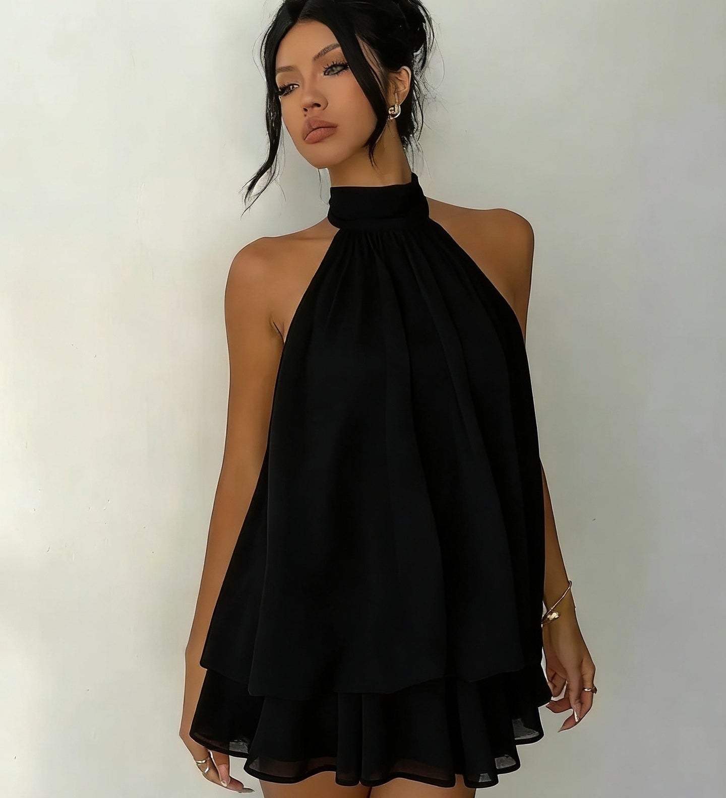Plume | Mini Lightweight and Flowing Dress with Layers