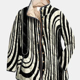 OLIVIA | Graphic Quilted Zebra Jacket Sylvie