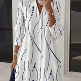 Claudine™ — Elegant and flowing shirt dress