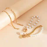 Luxury Layered Pearl Bracelet Set