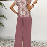 Amelia | Elegant Paisley Two-Piece Set