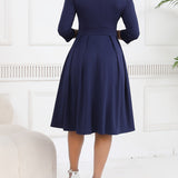 OLIVIA TIE-WAIST MIDI DRESS