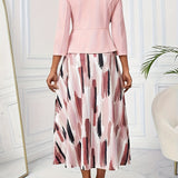 AMELIE LANE | PRINTED BELTED TWO-PIECE SET