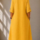 Fluid Dress with Long Sleeves Monique