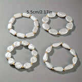 Set of 4 Bracelets with Pearls