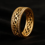 HOLLOW GOLD RING