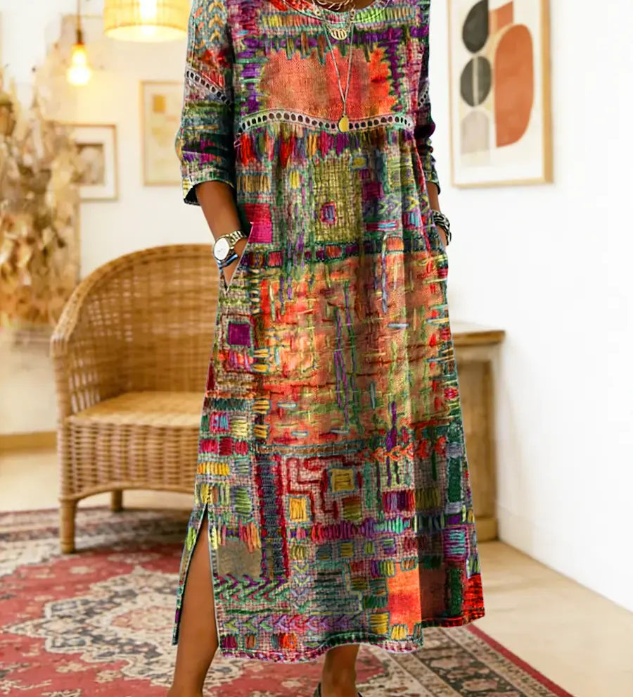 Sabine™ — BOHEMIAN PRINT MAXI DRESS