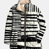 OLIVIA | Quilted Jacket with Graphic Stripes Véronique